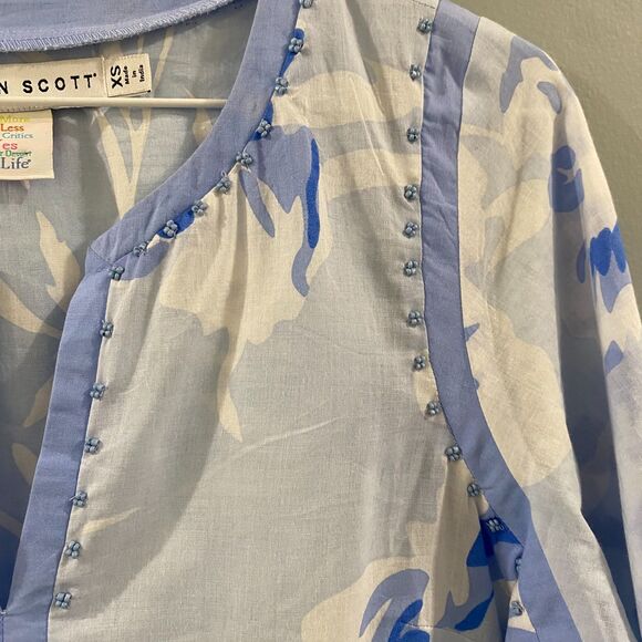 Gretchen Scott Designs Embellished Tunic - Iconic Iris XS - Picture 5 of 12